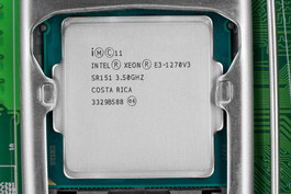 Intel Xeon E3-1270v3 - не самый мощный, но и далеко не самый слабый.